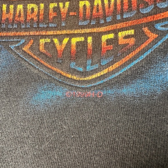 Vintage Harley Davidson Detroit Michigan Eagle Graphic T Shirt 1999 Mens L USA - Picture 4 of 9